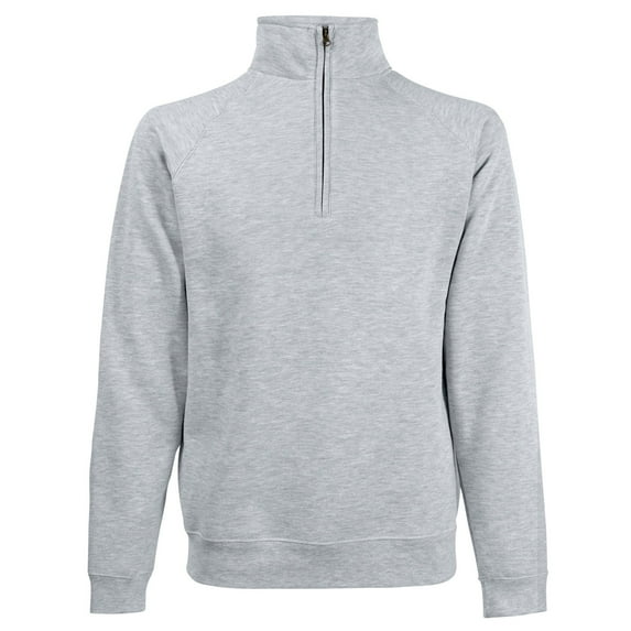 Fruit Of The Loom Mens Premium 70/30 Zip Neck Sweatshirt