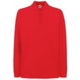 thumbnail image 1 of Fruit Of The Loom Mens Premium Long Sleeve Polo Shirt, 1 of 2