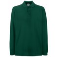 thumbnail image 1 of Fruit Of The Loom Mens Premium Long Sleeve Polo Shirt, 1 of 5