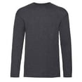 thumbnail image 1 of Fruit Of The Loom Mens Valueweight Crew Neck Long Sleeve T-Shirt, 1 of 3