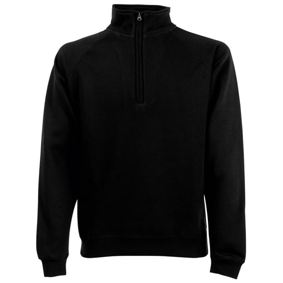 Fruit Of The Loom Mens Zip Neck Sweatshirt Top
