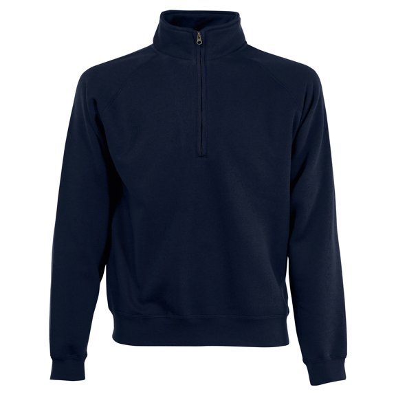 Fruit Of The Loom Mens Zip Neck Sweatshirt