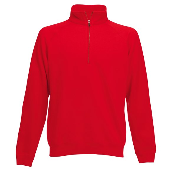 Fruit Of The Loom Mens Zip Neck Sweatshirt