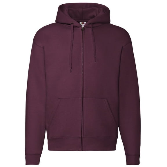Fruit Of The Loom Mens Zip Through Hooded Sweatshirt / Hoodie