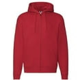 thumbnail image 1 of Fruit Of The Loom Mens Zip Through Hooded Sweatshirt / Hoodie, 1 of 3