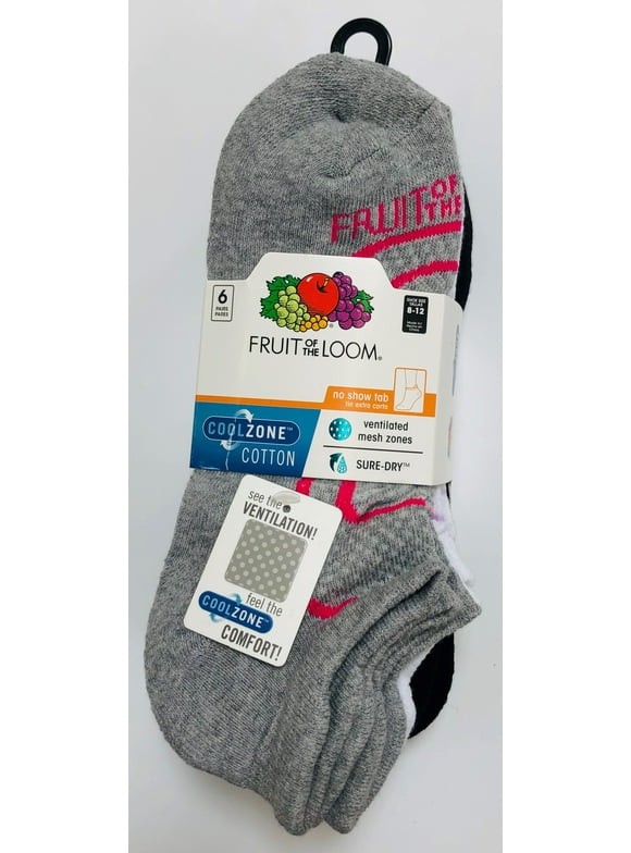 No Show Tab Comfort Socks, 6 Pairs