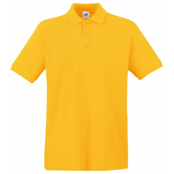 Fruit Of The Loom Premium Mens Short Sleeve Polo Shirt