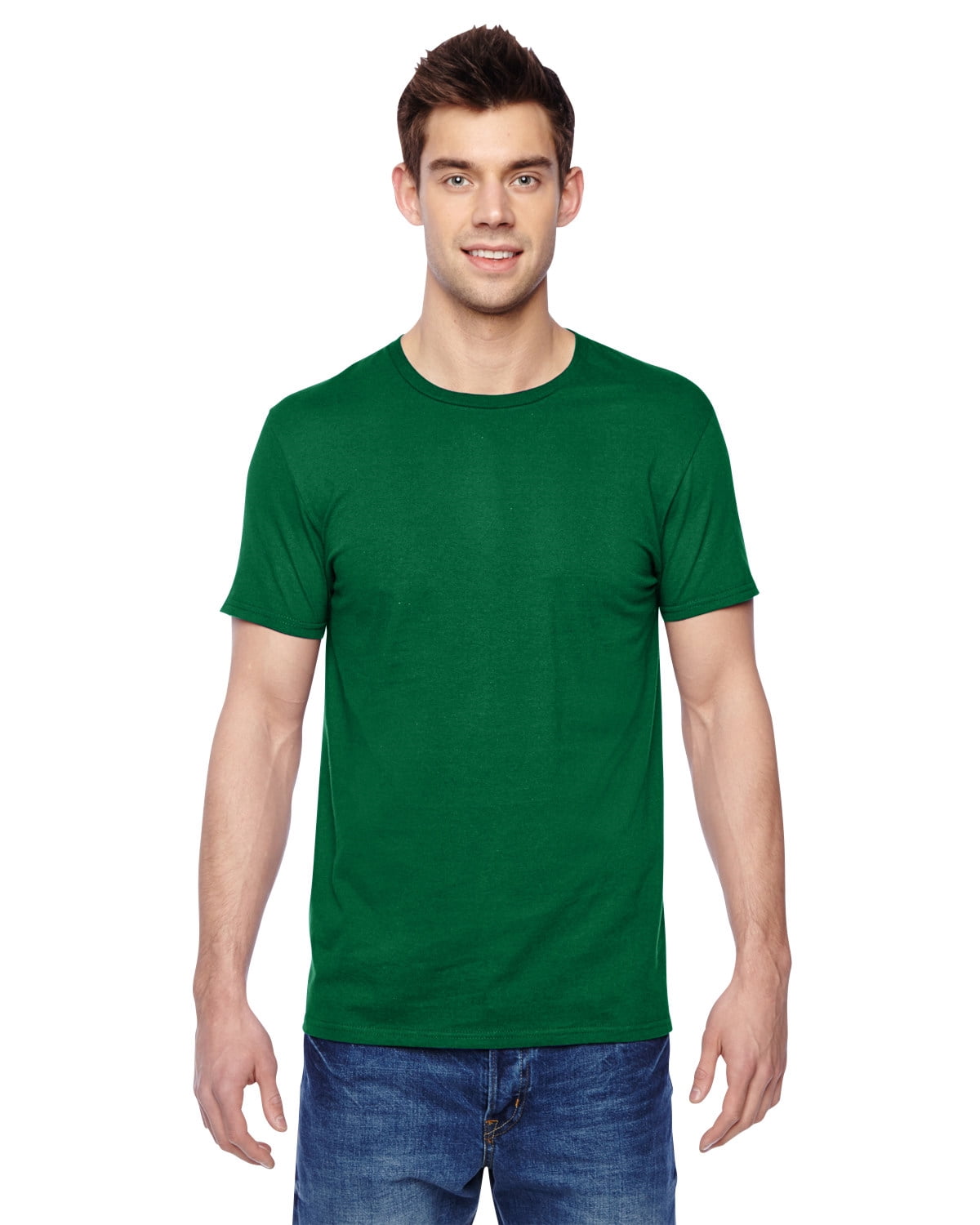 Fruit Of The Loom SF45R Men's 100% SofSpun Cotton Jersey Crew T-Shirt ...
