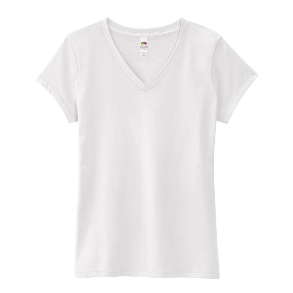 Fruit Of The Loom Sofspun Junior V-Neck T-Shirt - SFJVR