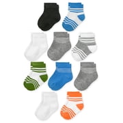 Fruit Of The Loom Toddler Ankle Socks, 10- Pack, Size 6M- 5T