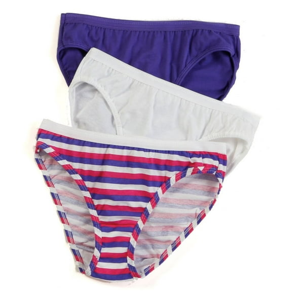 Fruit Of The Loom Women's Cotton Bikini Panties, 3 Pack