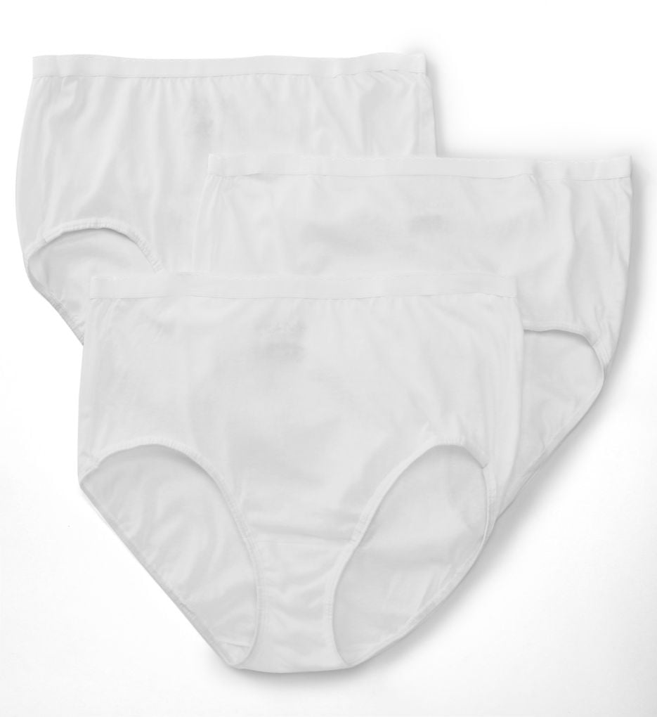 Fruit Of The Loom Women's Fit for Me Plus Size Cotton Brief Panties, 3