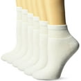 thumbnail image 1 of Fruit Of The Loom Womens 6 Pack Ankle Socks, 1 of 1