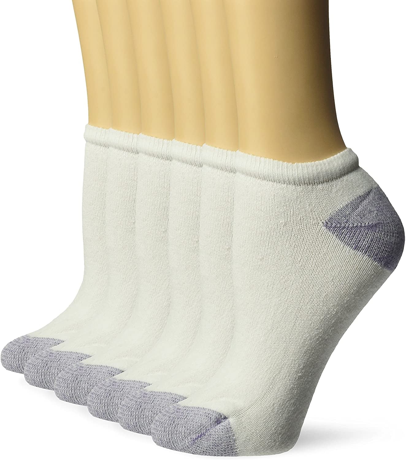 Fruit of the Loom Women's CoolZone Cotton Cushioned No Show