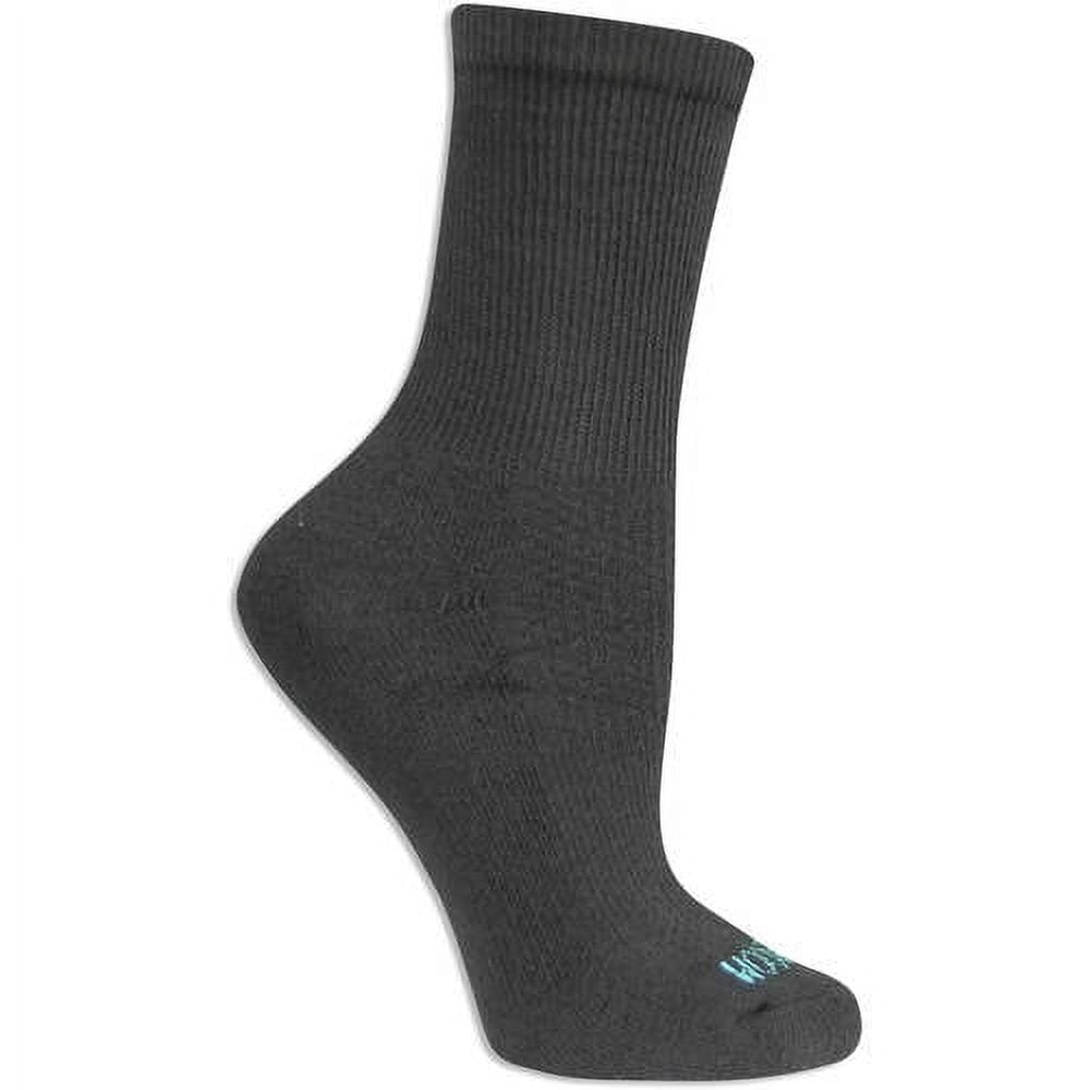 Fruit Of The Loom Womens Breathable 3 Pack Crew Socks, 4-10, Black ...