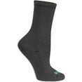 thumbnail image 1 of Fruit Of The Loom Womens Breathable 3 Pack Crew Socks, 4-10, Black, 1 of 3