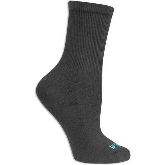 Fruit Of The Loom Womens Breathable 3 Pack Crew Socks, 4-10, Black