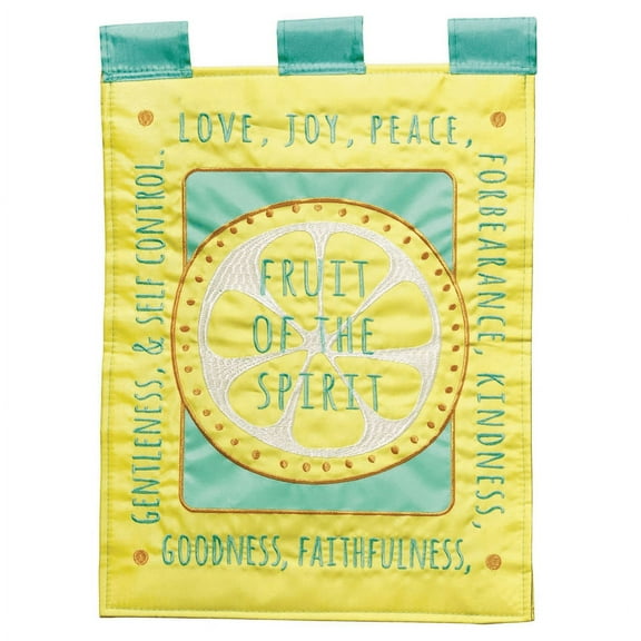 Fruit Of The Spirit Burlap Flag, Small