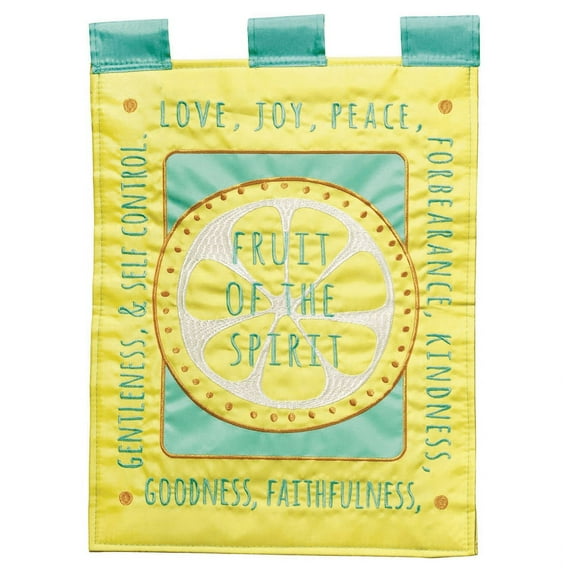 Fruit Of The Spirit Burlap Flag, Small