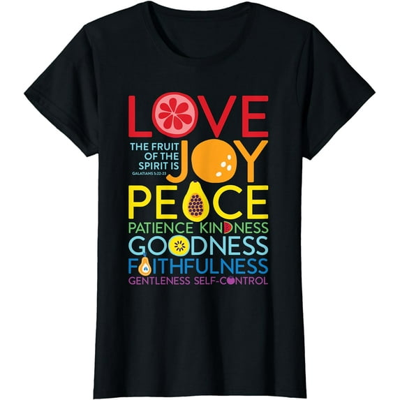 Fruit Of The Spirit Galatians 5:22 Inspirational Christian T-Shirt