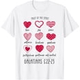 thumbnail image 1 of Fruit Of The Spirit Heart Galatians 5 22 23 T-ShirtMen and women, White T-shirt, size: Extra large, 1 of 4