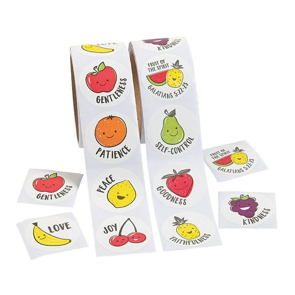 Fruit Of The Spirit Scented Sticker Roll - Stationery - 1 Piece