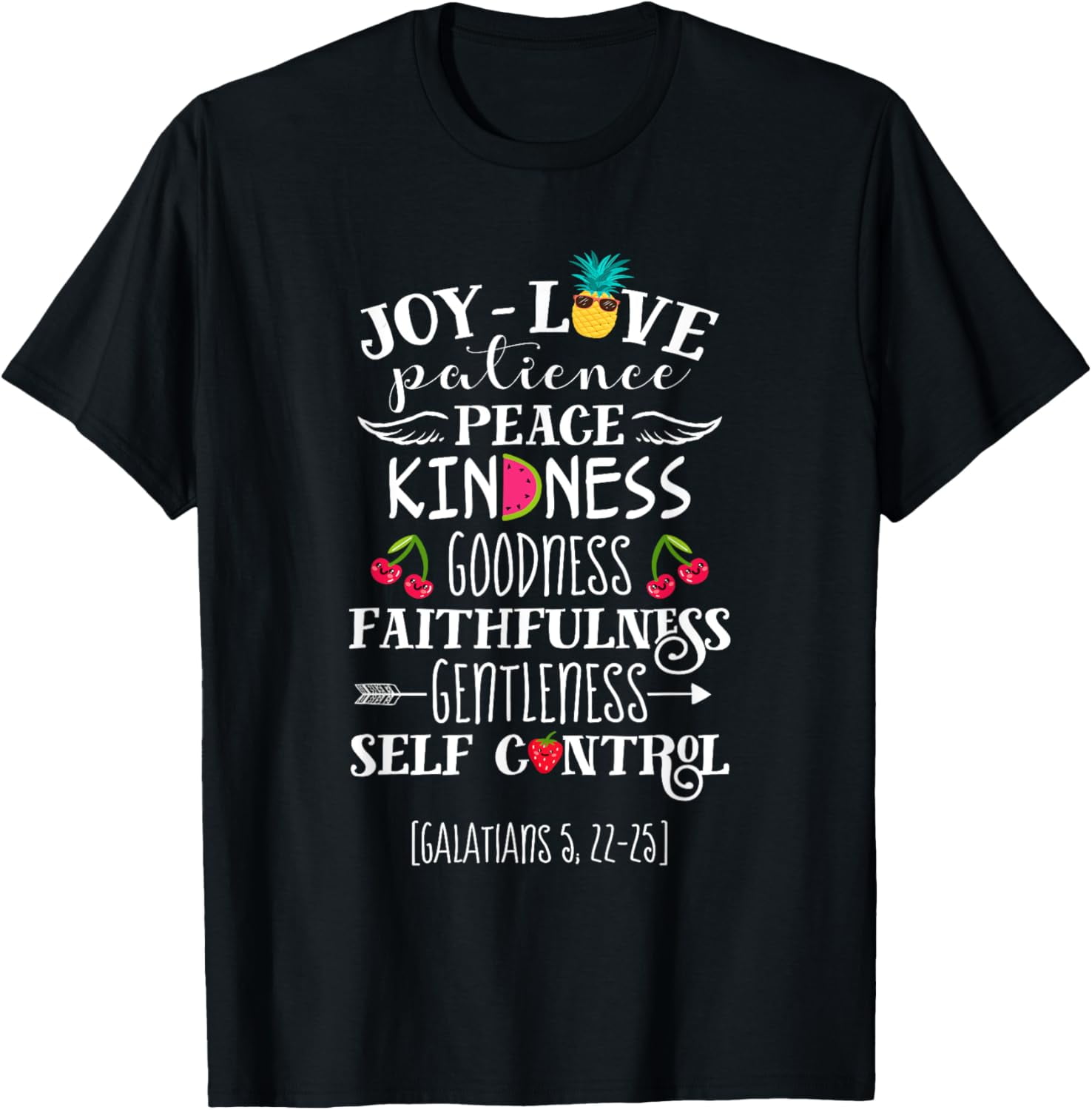 Fruit Of The Spirit Shirt Galatians 5:22-23 Bible Christian T-Shirt ...