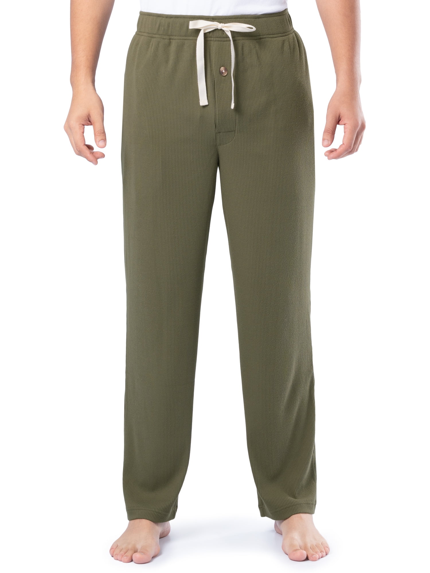 Fruit of the Loom Men's Rib Knit Sleep Pant, Sizes S-5XL