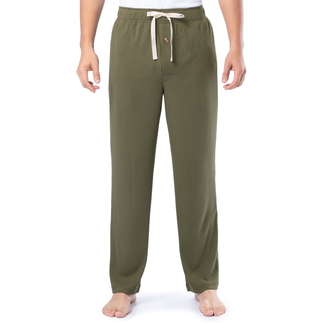 Fruit of the Loom Men's Rib Knit Sleep Pant, Sizes S-5XL