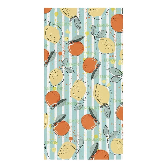 Fruit Oranges Green Leaves Microfiber Kitchen Hand Towel Dish Cloth Tableware Household Cleaning Towel Utensils for Kitchen