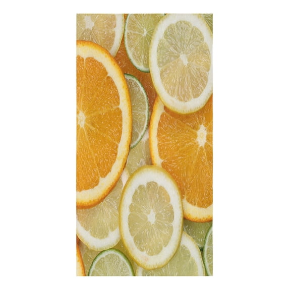 Fruit Oranges Green Leaves Microfiber Kitchen Hand Towel Dish Cloth Tableware Household Cleaning Towel Utensils for Kitchen