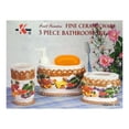 thumbnail image 1 of Fruit Paradise Fine Ceramicware 3pc Bathroom Set, 1 of 1