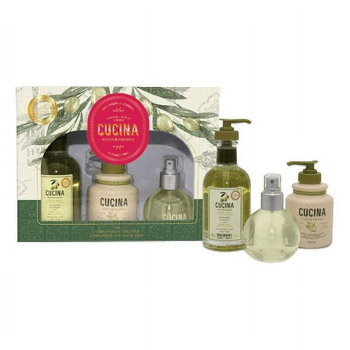 Fruit & Passion Cucina Kitchen Trio Coriander Olive Hand Soap with ...