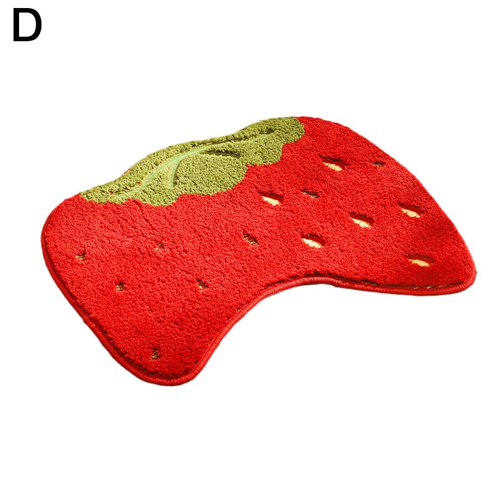 Fruit Peach Bathroom Rug, Peachy Clean Bedroom Floor Slip Non round Mat