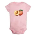 thumbnail image 1 of Fruit Peach Image Print Rompers For Babies, Newborn Baby Unisex Bodysuits, Infant Jumpsuits, Toddler 0-24 Months Kids One-Piece Oufits (Pink, 6-12 Months), 1 of 4