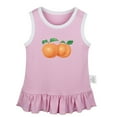 thumbnail image 1 of Fruit Peach Pattern Dresses For Baby, Newborn Babies Skirts, Infant Princess Dress, 0-24M Kids Graphic Clothes (Pink Sleeveless Dresses, 6-12 Months), 1 of 4