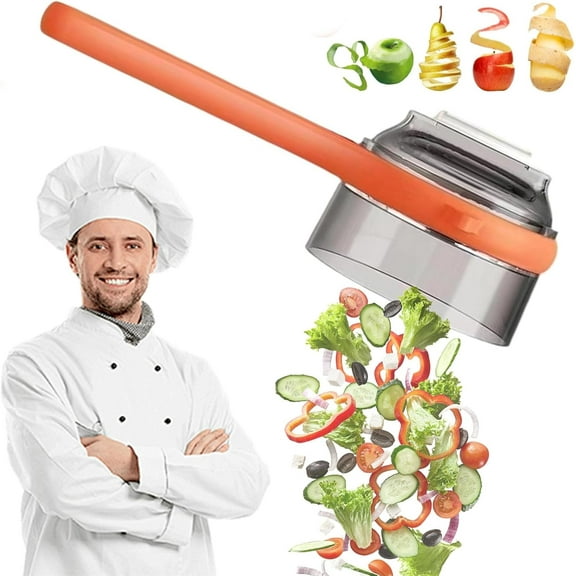 Fruit Peeler with Container, New with Box Storage Kitchen Special Fruitpeeler, Dual-Sided Stainless Steel Peeler with Catcher, Non-slip Handle Multi-function Vegetable Peeler