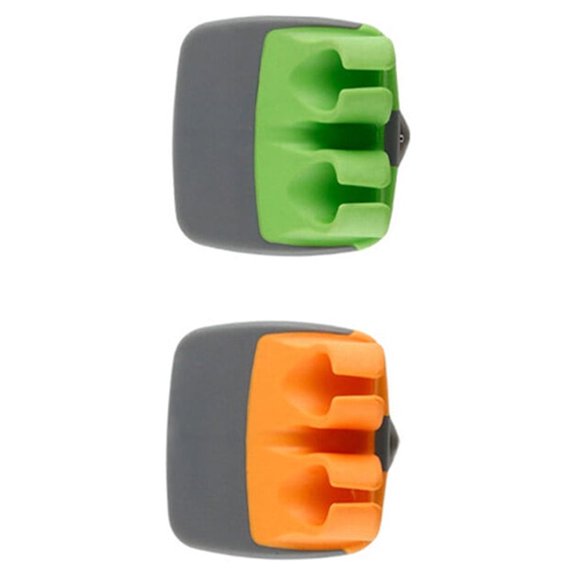 REOFLYUP Finger Peelers Double Fingers Grip Peeler Orange Stainless Steel 2Pcs