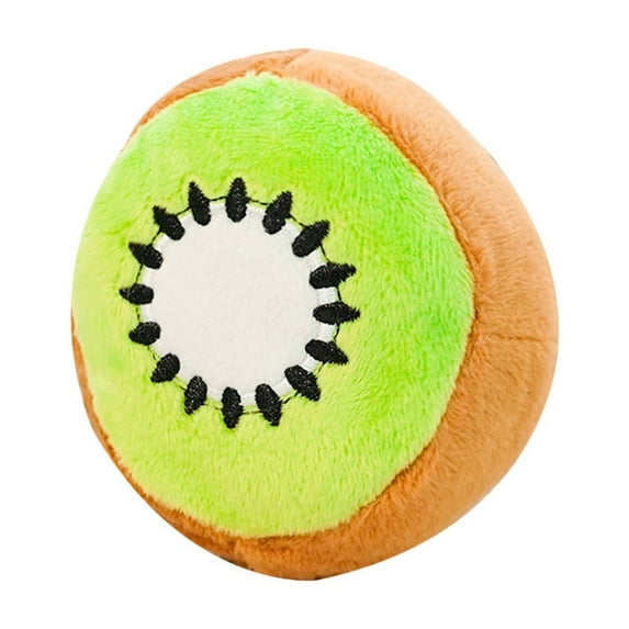 Fruit Pet Chew Toy, Soft Plush Interactive Toy for Dogs and Cats, Oral Care Play for Indoor Use