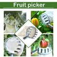 thumbnail image 1 of Fruit Picker Head Basket, Fruit Picking Tool with Basket, Orange Picker Pole Tool, Fruits Catcher Bag for Harvest Picking Citrus Pear Lemon Mango Tree Picker,9.4 in., 1 of 6