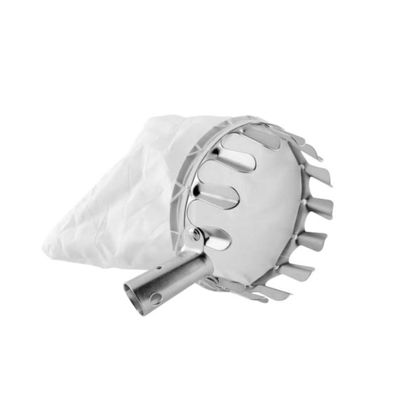 Fruit Picker Head Basket,Metal Fruit Picker,Fruit Picking Tool with Basket,Orange Picker Pole Tool,Portable Fruits Catcher Bag for Harvest Picking Citrus Pear Lemon Mango Tree Picker(Size:14cm)