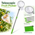 Wire Extension Rod Fruit Picker Tool with Telescopic Extension Pole, Metal Harvester ...