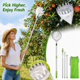 Wire Extension Rod Fruit Picker Tool with Telescopic Extension Pole, Metal Harvester ...