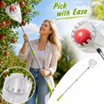 Wire Extension Rod Fruit Picker Tool with Telescopic Extension Pole, Metal Harvester ...