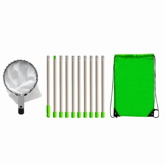 Fruit Picker with Telescopic Pole Metal Fruit Picker Orchard Gardening Peach Picking Tool Fruit Catcher Collection