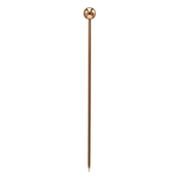 Fruit Picks, 304 Stainless Steel Cocktail Picks Reusable Dessert Toothpicks Decorative Appetizer Forks for Fruit Trays Snacks Parties and Home Kitchen, Rose Gold