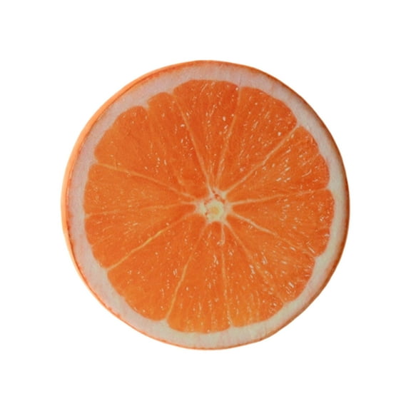 Fruit Pillow 15.35x15.35x2.76 Inch Fruit Slice Round Throw Pillows with Sponge Stuffed Floor Cushion for Home Camping Tent 39x7cm home decor