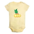 thumbnail image 1 of Fruit Pineapple Image Print Rompers For Babies, Newborn Baby Unisex Bodysuits, Infant Jumpsuits, Toddler 0-24 Months Kids One-Piece Oufits (Yellow, 0-6 Months), 1 of 4