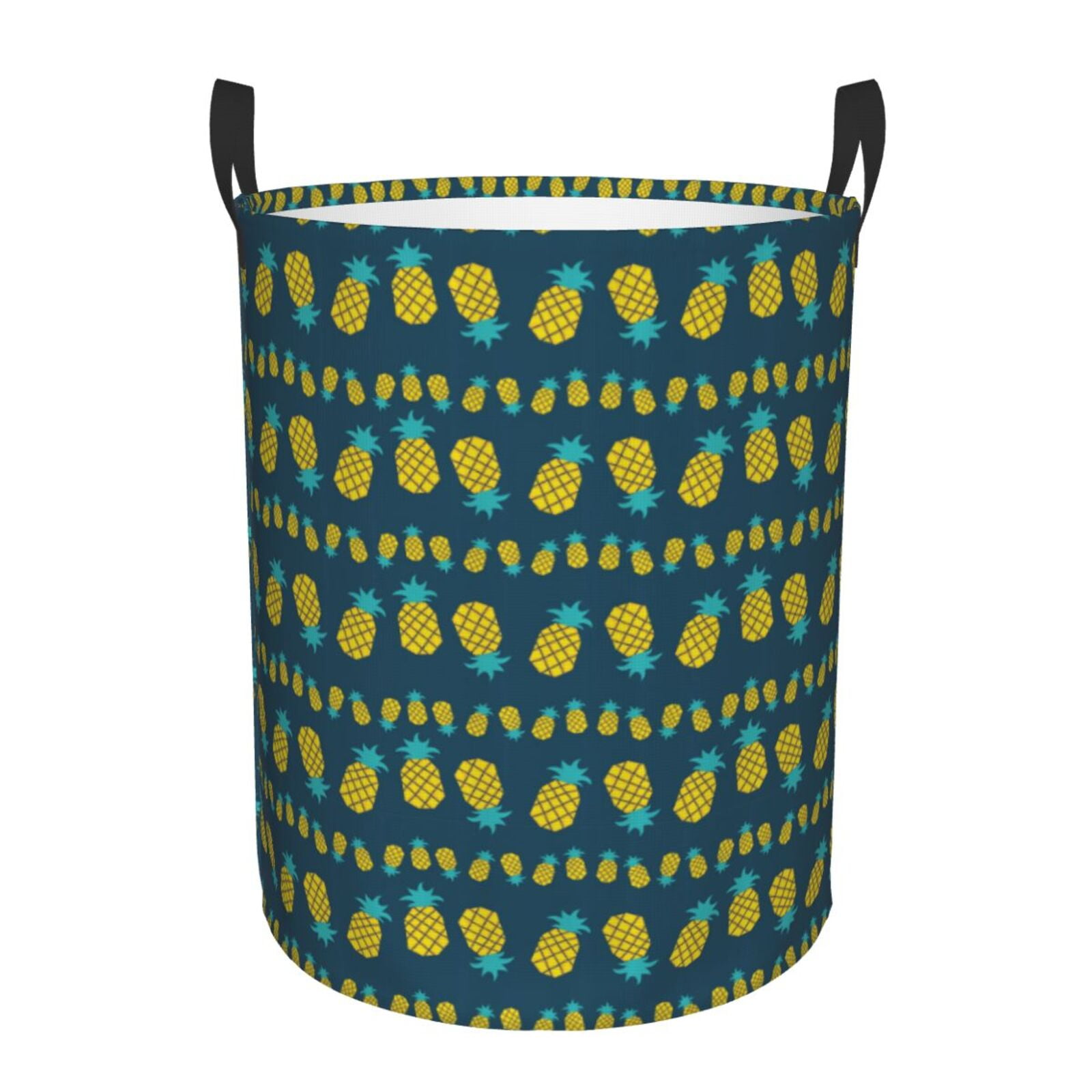 Fruit Pineapple Laundry Basket Freestanding Large Waterproof Laundry ...