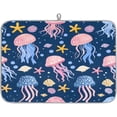 thumbnail image 1 of Fruit Pitaya Lemons Dish Drying Mat for Kitchen Counter,18 X 24 in Microfiber Drying Pad Dishes Drainer Mat Dish Rack Mats Absorbent Kitchen Accessories Coffee Maker Mat, Large, 1 of 6